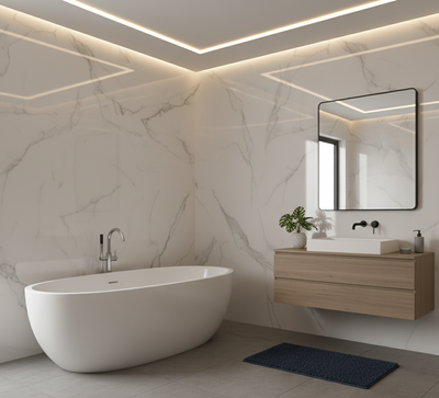 Marmerlook wandpanelen: luxe uitstraling zonder onderhoud