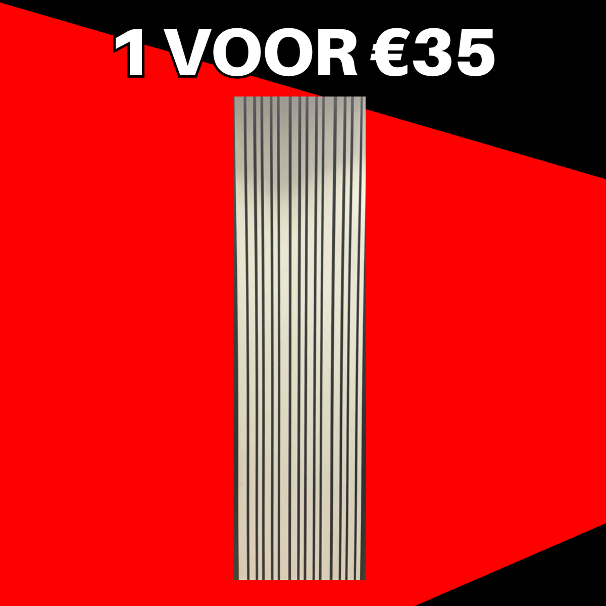 Akoestisch Wandpaneel Grijs 260x60 cm