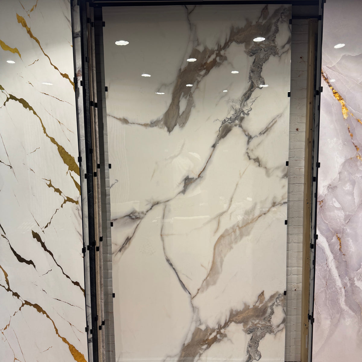 Wandpaneel Pvc MarmerPlaat Hoogglans Calacatta GOLD | 280x122x0.3 | Waterbestendig