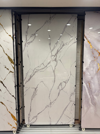 Wandpaneel Pvc MarmerPlaat Calacatta Marmer Wit| 280x122x0.3 | Waterbestendig