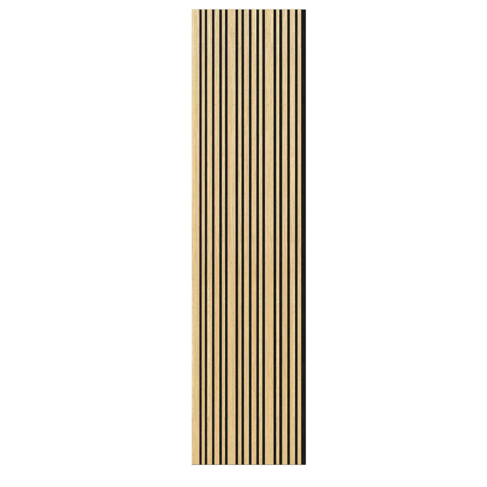Akoestisch Wandpaneel Light Oak 260x60 cm – Gemixte Stijl & Makkelijke Montage
