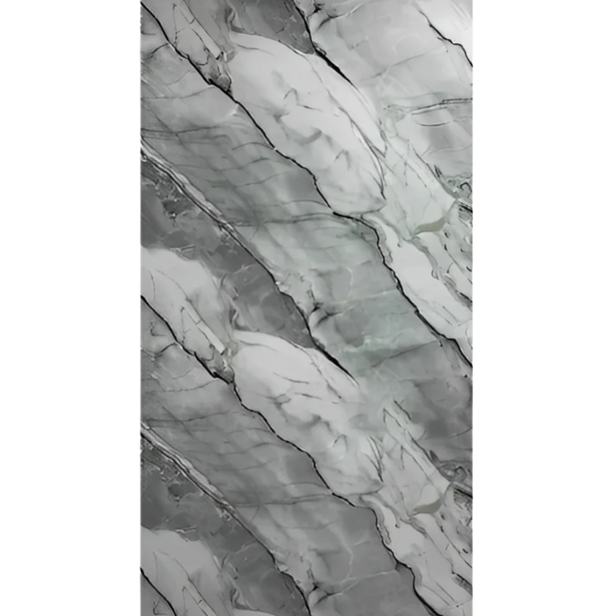 Wandpaneel Pvc MarmerPlaat Hoogglans Ferreo | 280x122x0.3 | Waterbestendig