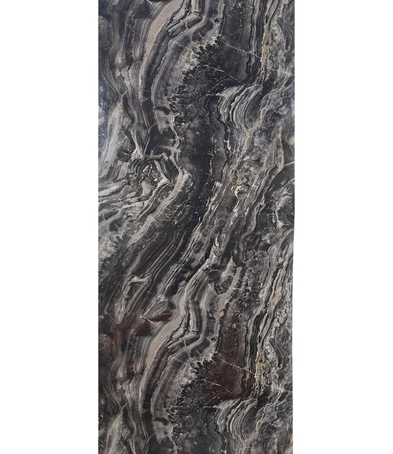 Wandpaneel Pvc MarmerPlaat Hoogglans Onyx Arabesque  | 280x122x0.3 | Waterbestendig