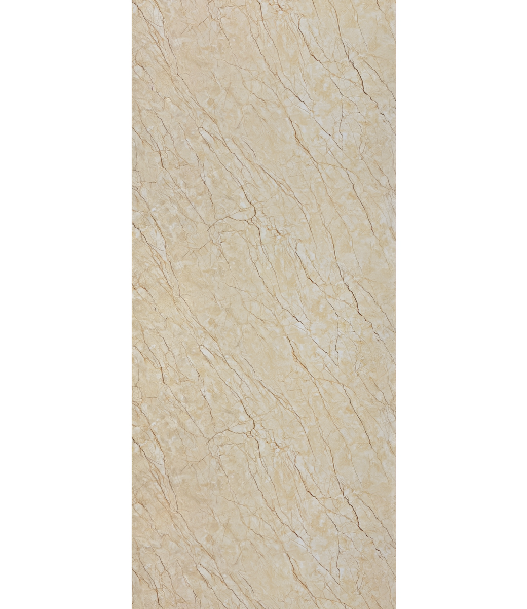 Wandpaneel Pvc MarmerPlaat Hoogglans Goud Marble  | 280x122x0.3 | Waterbestendig