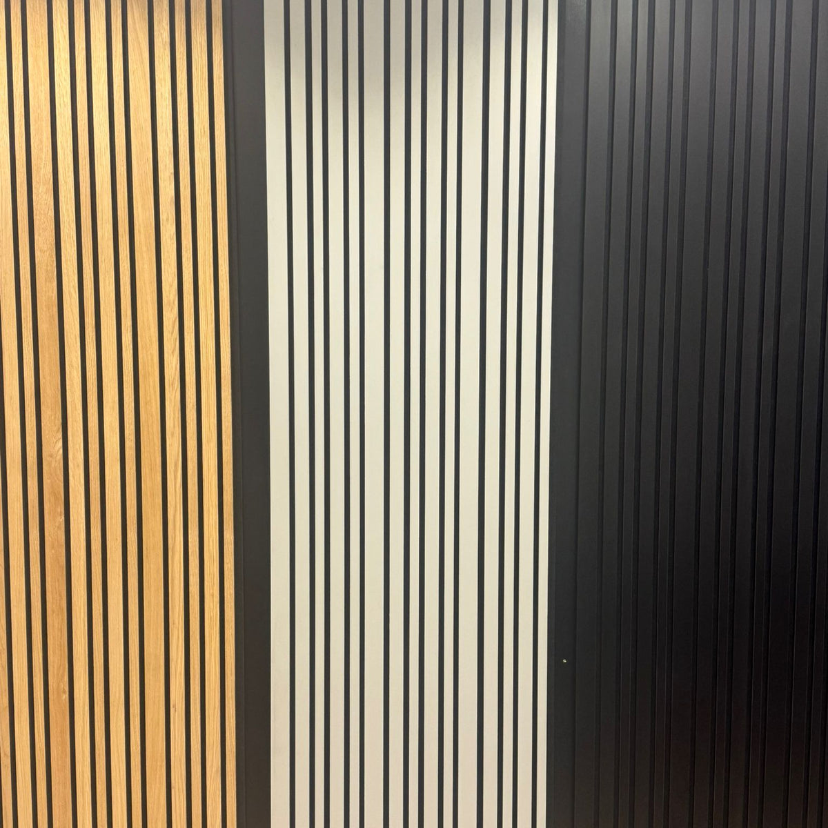 Akoestisch Wandpaneel Grijs 260x60 cm – Gemixte Stijl & Makkelijke Montage