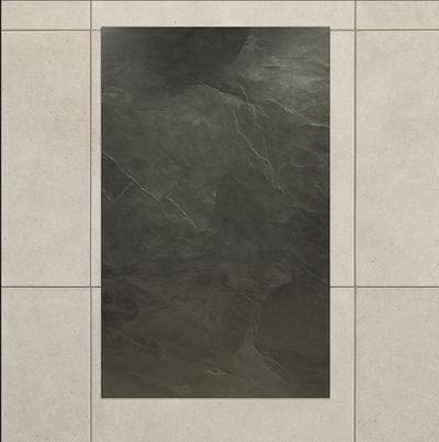 PVC Wandpaneel Zwart – 280x120 cm – Waterbestendig & Matte Afwerking